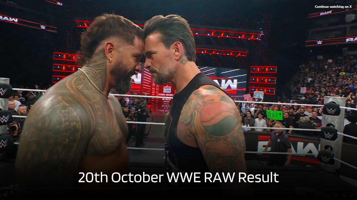 Monday Night RAW Result and Review, 20th October 2025