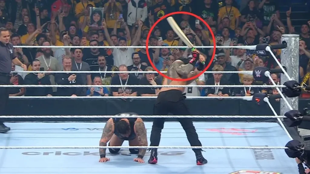 Roman Reigns used a cricket bat against Bronson Reed