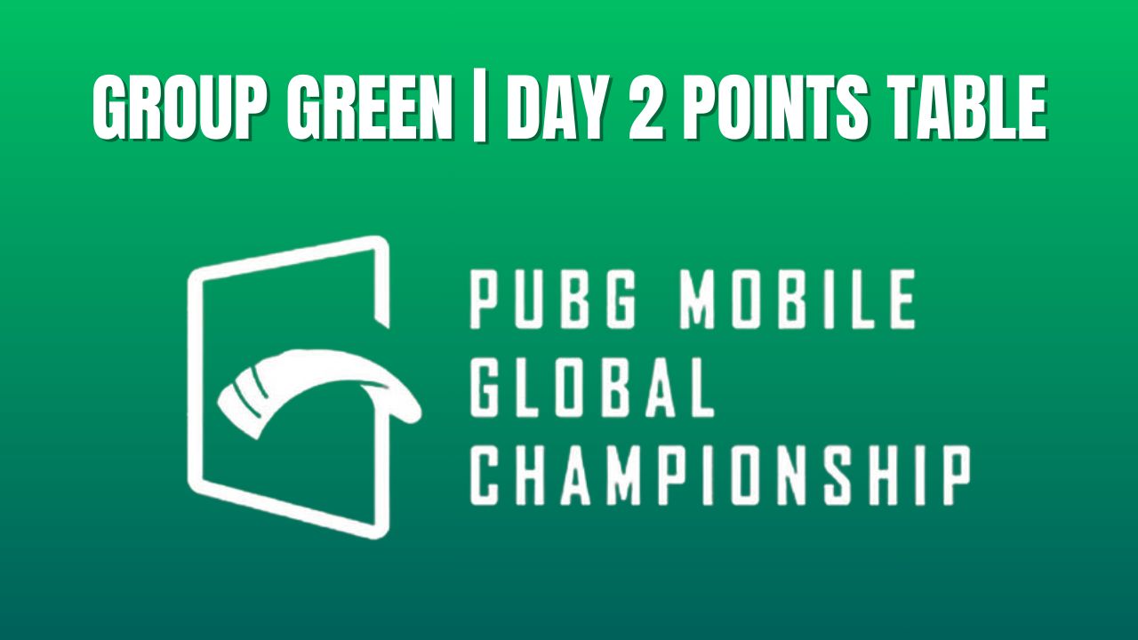 PMGC 2025 Group Green Day 2 Points Table