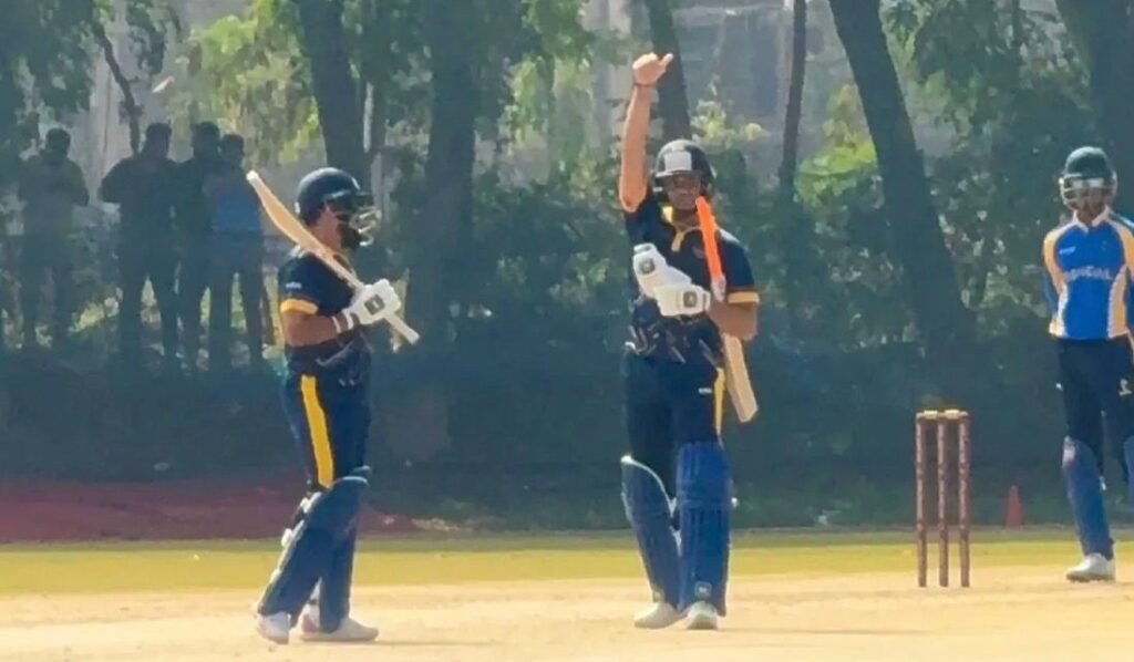 Abhishek Sharma 32-ball century against Bengal in SMAT 2025