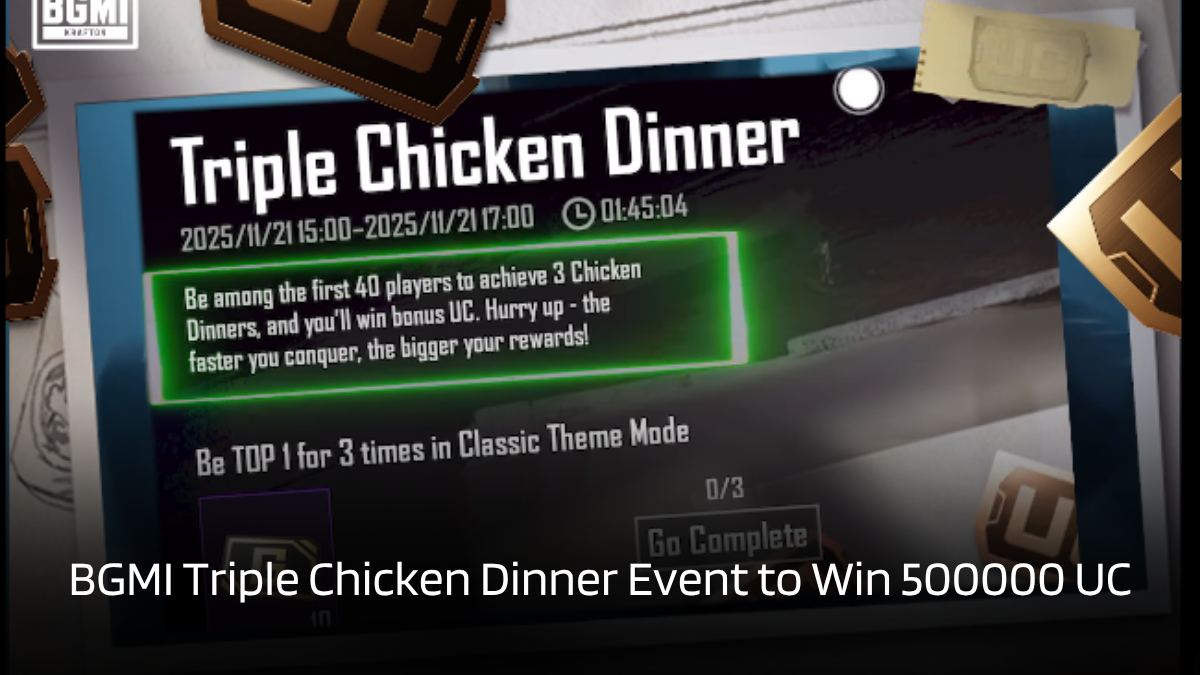BGMI Triple Chicken Dinner Event