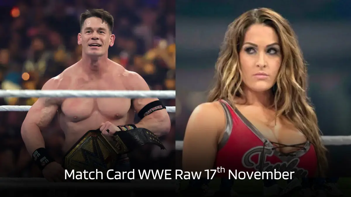 Match Card WWE Raw