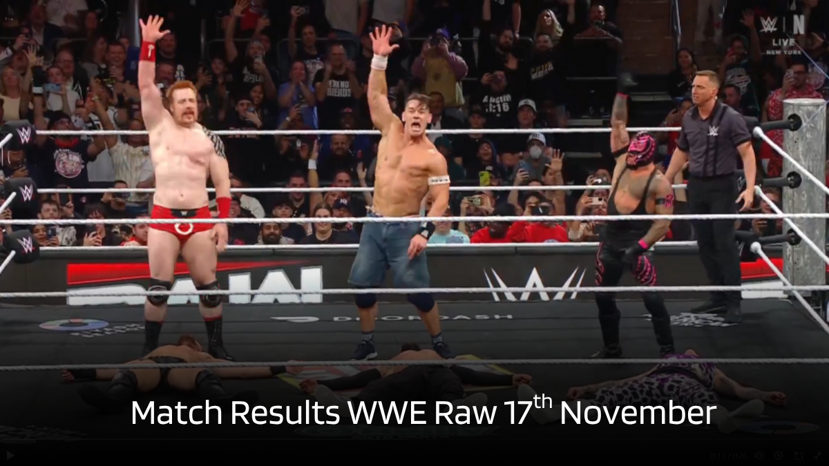 Match Result WWE Raw