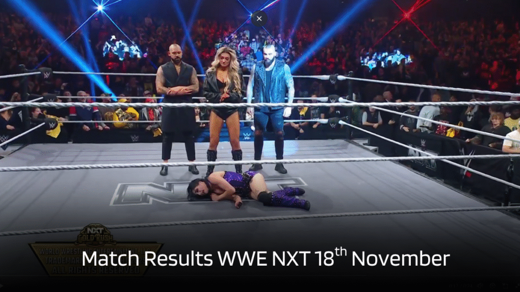 Match results WWE NXT 18.11.25