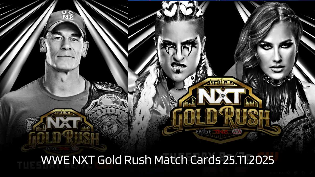 WWE NXT Gold Rush Match Cards 25.11.2025