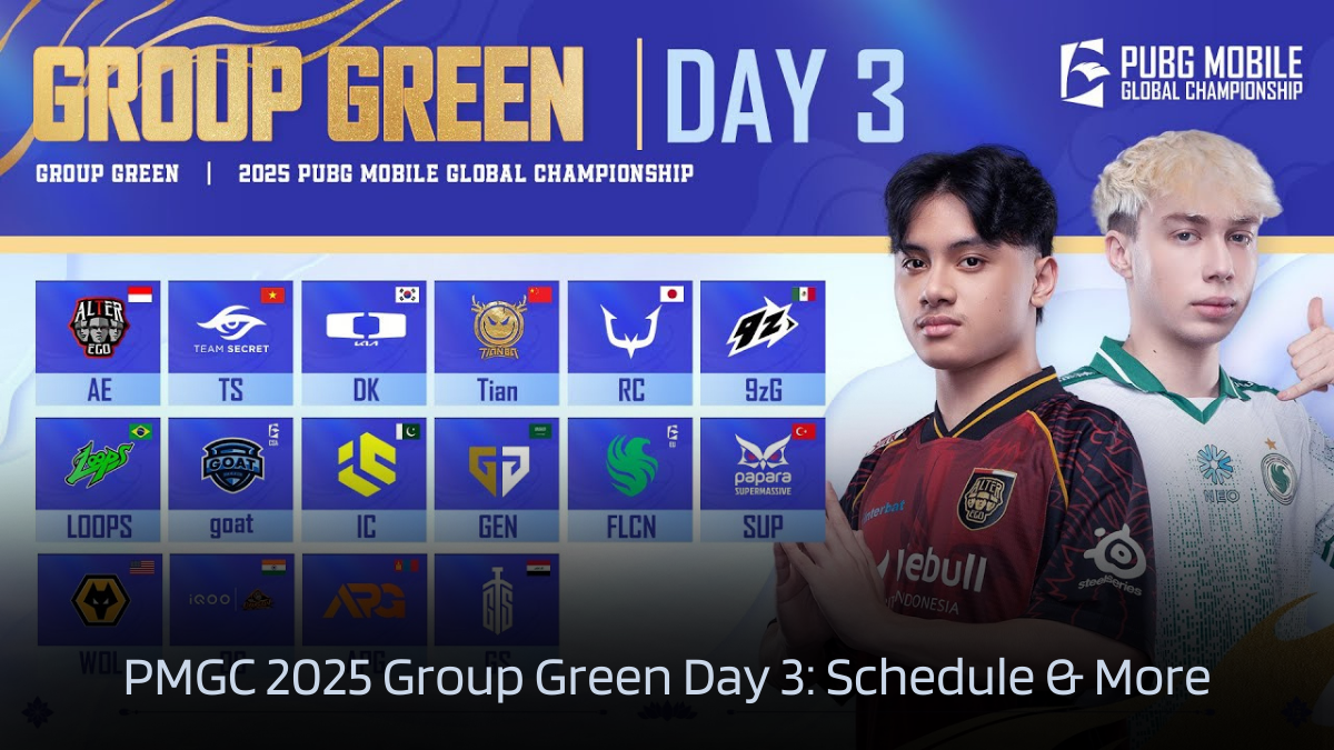 PMGC 2025 Group Green Day 3: Schedule