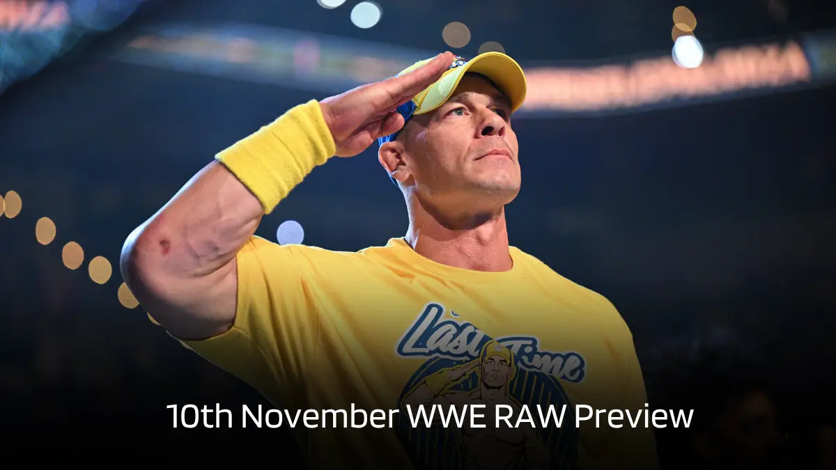 Schedule Matches Monday Night Raw 11.10.25
