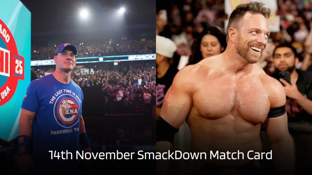 WWE SmackDown Match Card November 14, 2025